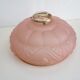Suspension art deco lampshade pink glass paste