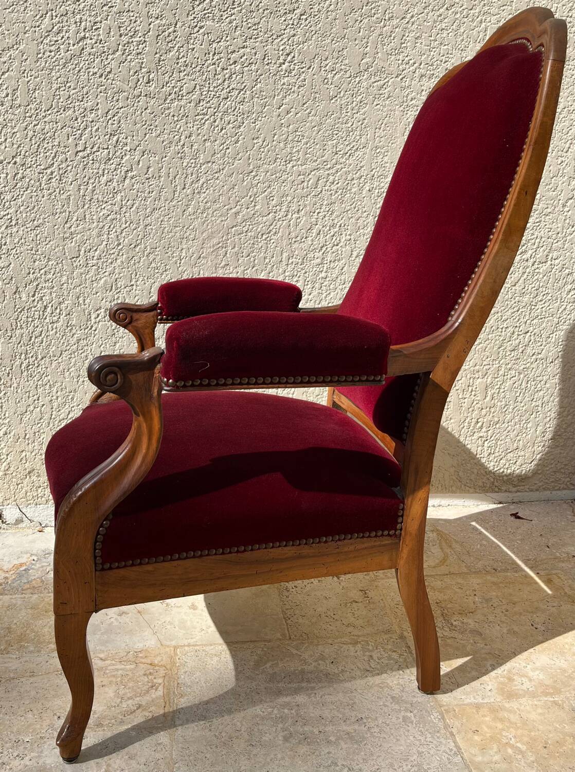 Antique Voltaire armchair