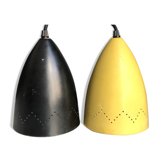 Lot of 2 hanging lamps years 50