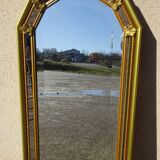 Miroir doré à parecloses, 30x99cm