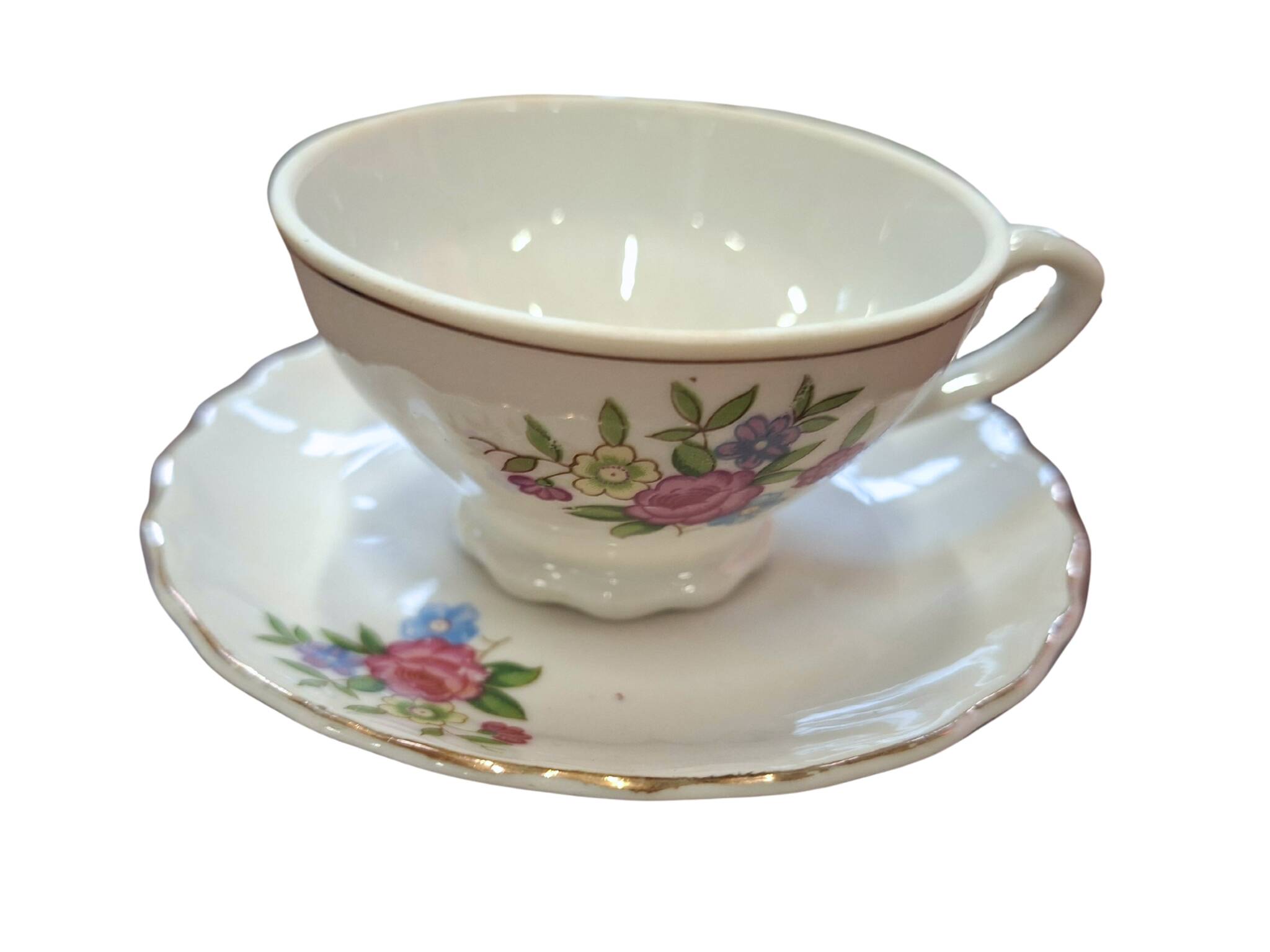 Ensemble de 6 tasses à collectionner en porcelaine japonaise vintage – Années 50