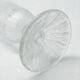 Cora vase, mid-century modern, transparent glass, Ząbkowice, Poland, 1970s