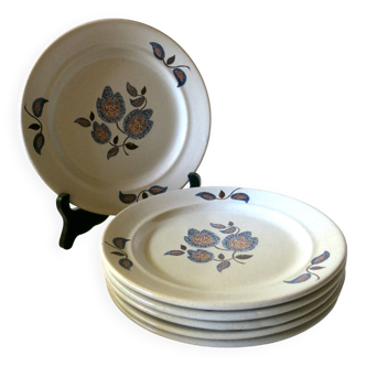 6 assiettes à dessert de chez St Amand modèle "Sologne" en très bon état