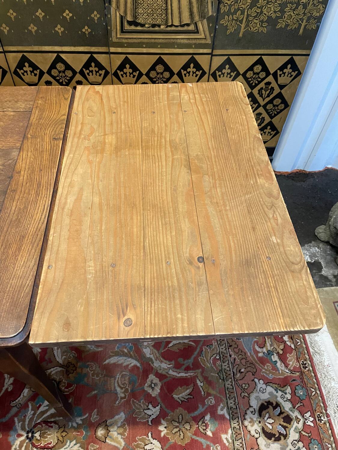 Louis XV farmhouse dining table + 2 extensions