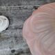 Pink frosted glass suspension