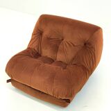 Orange Nuvolone armchair by Rino Maturi for Mimo Padova