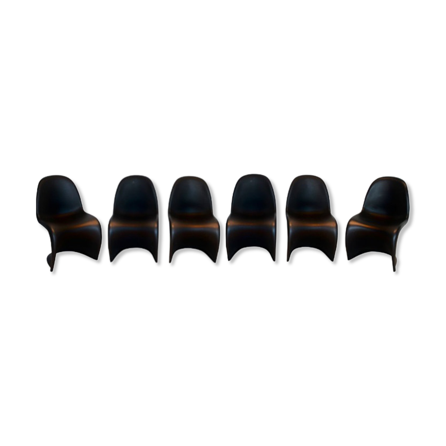 Set of 6 Panton chairs by Verner Panton, Vitra, 1999.