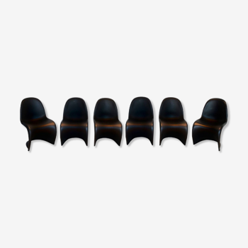 Set of 6 Panton chairs by Verner Panton, Vitra, 1999.