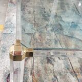 Rectangular glass coffee table, 1970/80