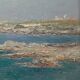Painting "Seaside", oil on strong cardboard.