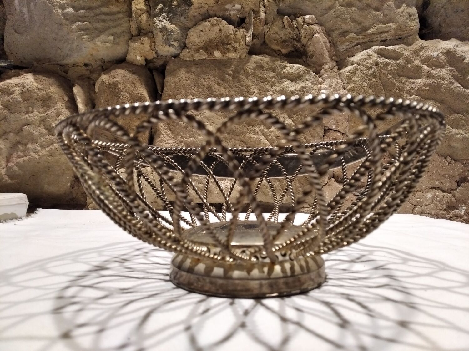 Vintage bread basket, fruit