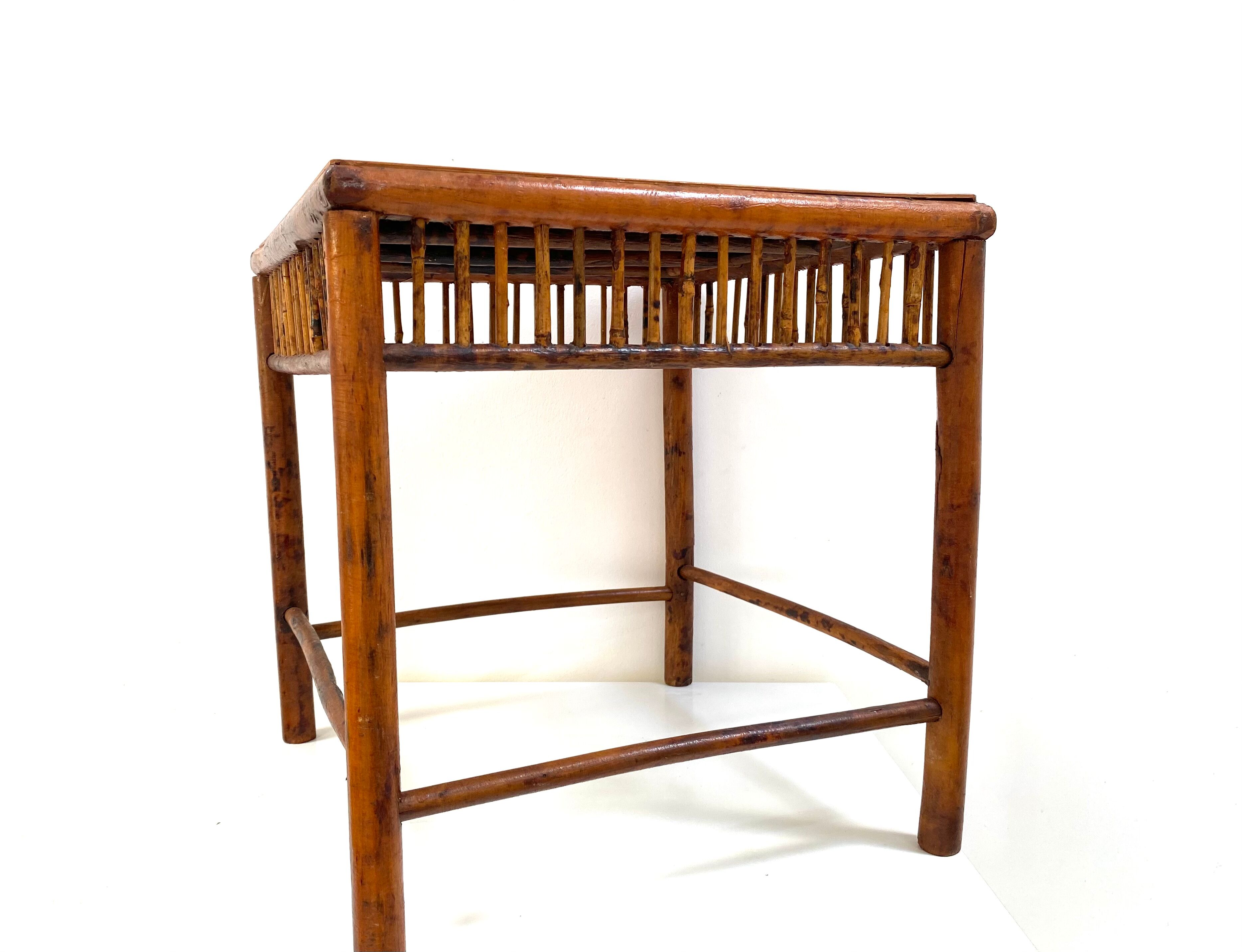 Vintage bamboo coffee table