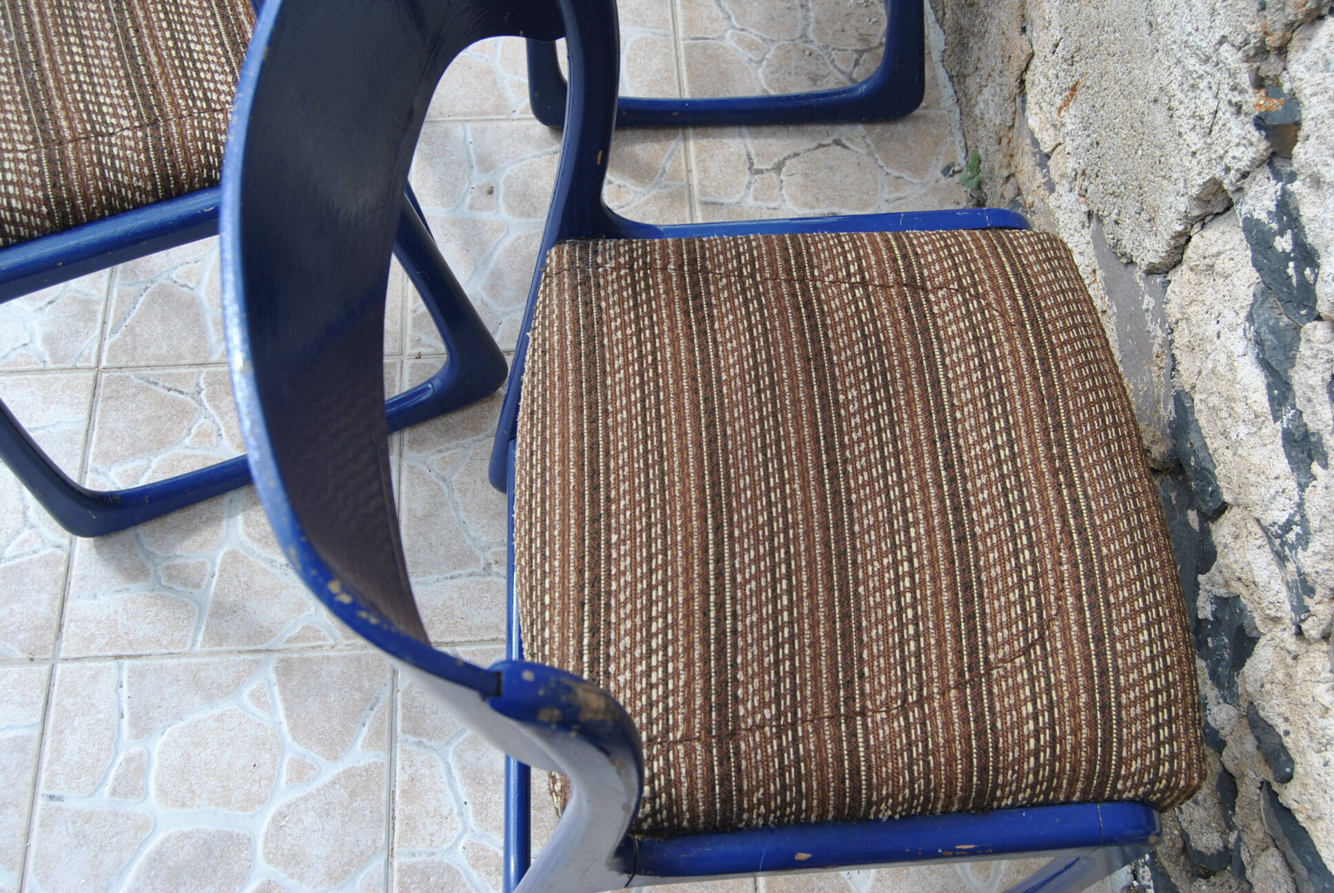 Set of 3 chairs Baumann Sleigh 60s/70s