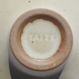 Taizé flower picket cut in sandstone