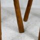 Pair of brutalist stools, France, circa 1960