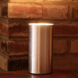Cylindrical aluminum table lamp, 70s