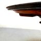 Neo-classical pedestal table in walnut and black marble - French work from the 1930s