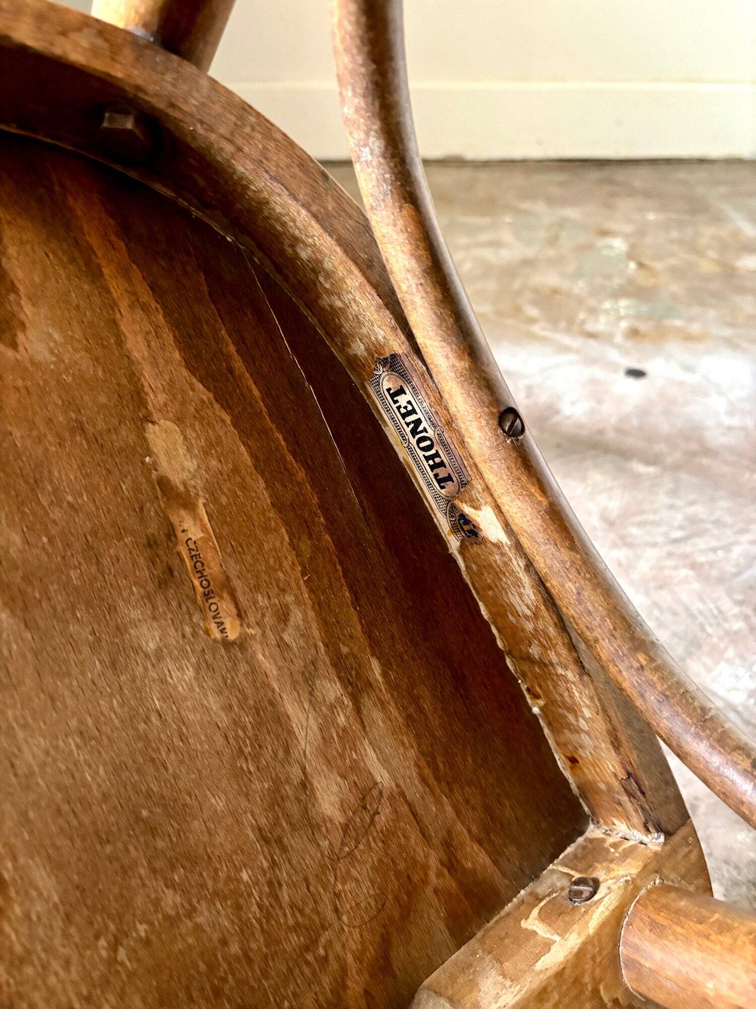 Thonet bistro chair in light beech