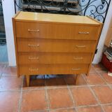 Vintage oak chest of drawers from the 60s