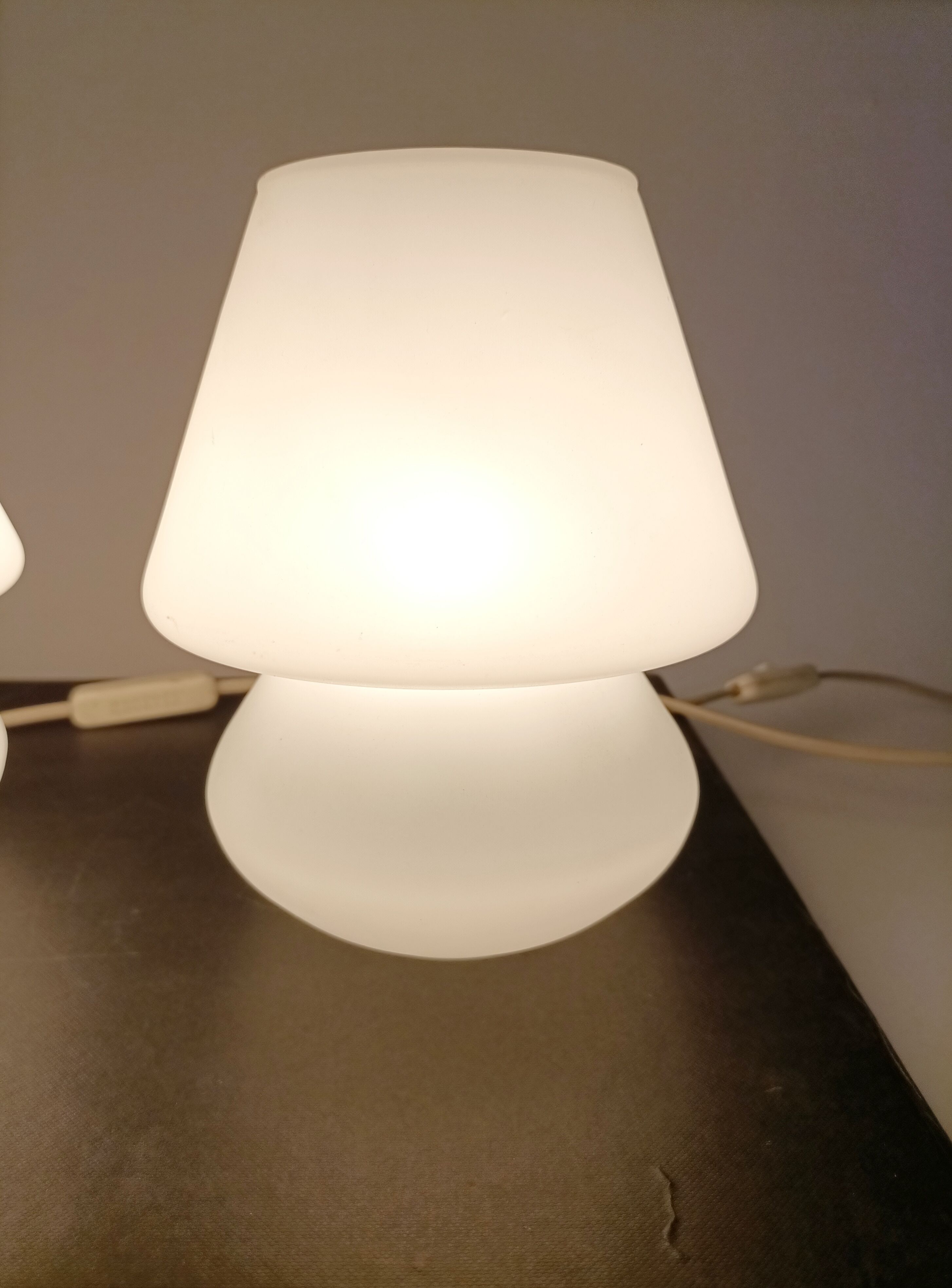 Pair of lamps Habitat Vintage model Alpha 2 1980's