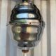 Art Deco suspension chrome and opaline 1950s