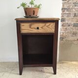 Vintage bedside tables legs compass