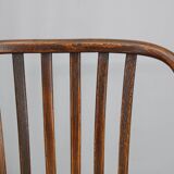 1960s Antonin Suman Set of Six Beech Dining Chairs, Restored
