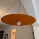 Designer chandelier, metal and soundproofing felt