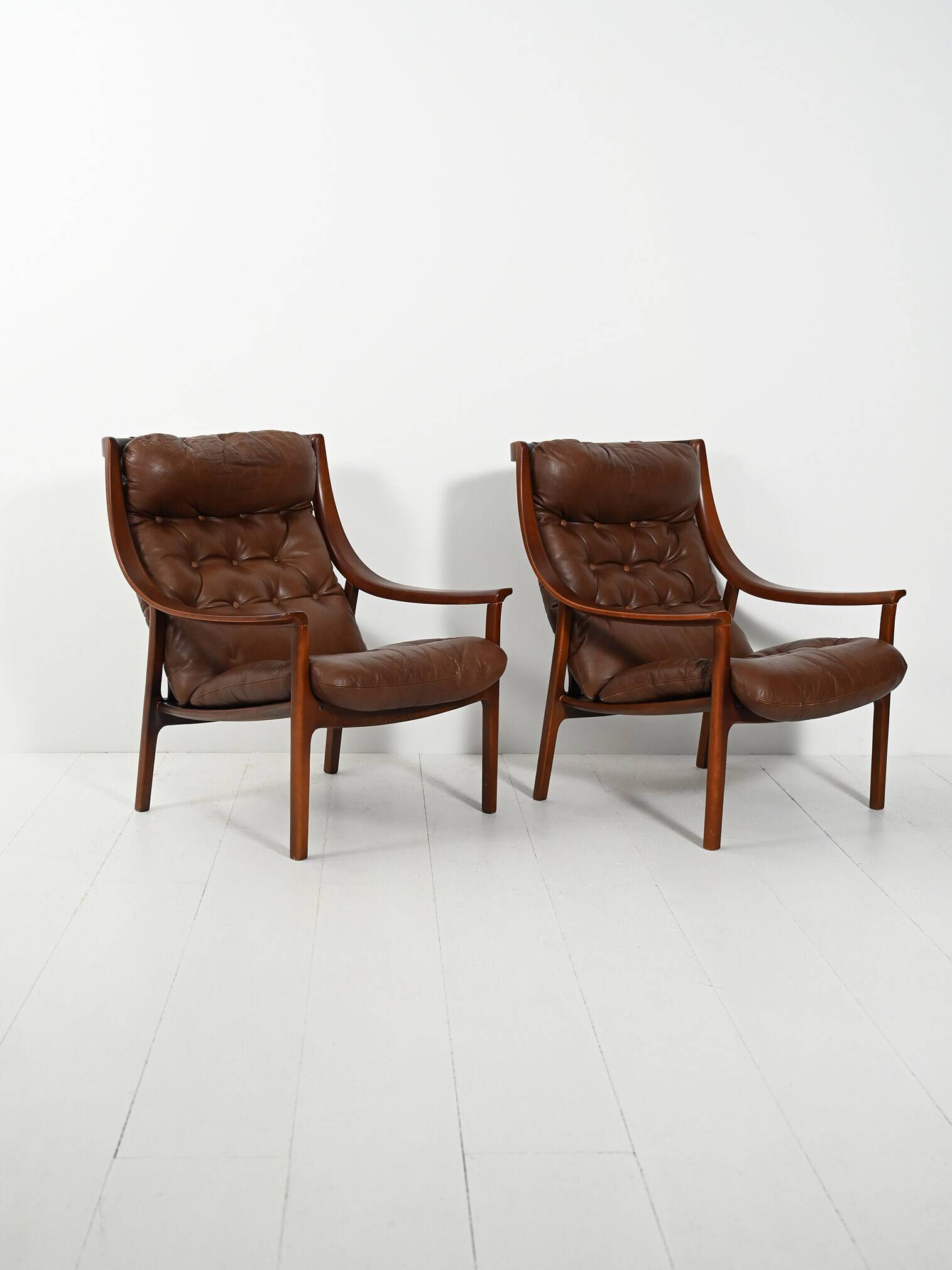 Pair of Danish armchairs by JM Birking