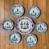 Henriot Quimper dessert service