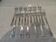 12 silver plated cake forks, Christofle Concorde, 15.8 cm