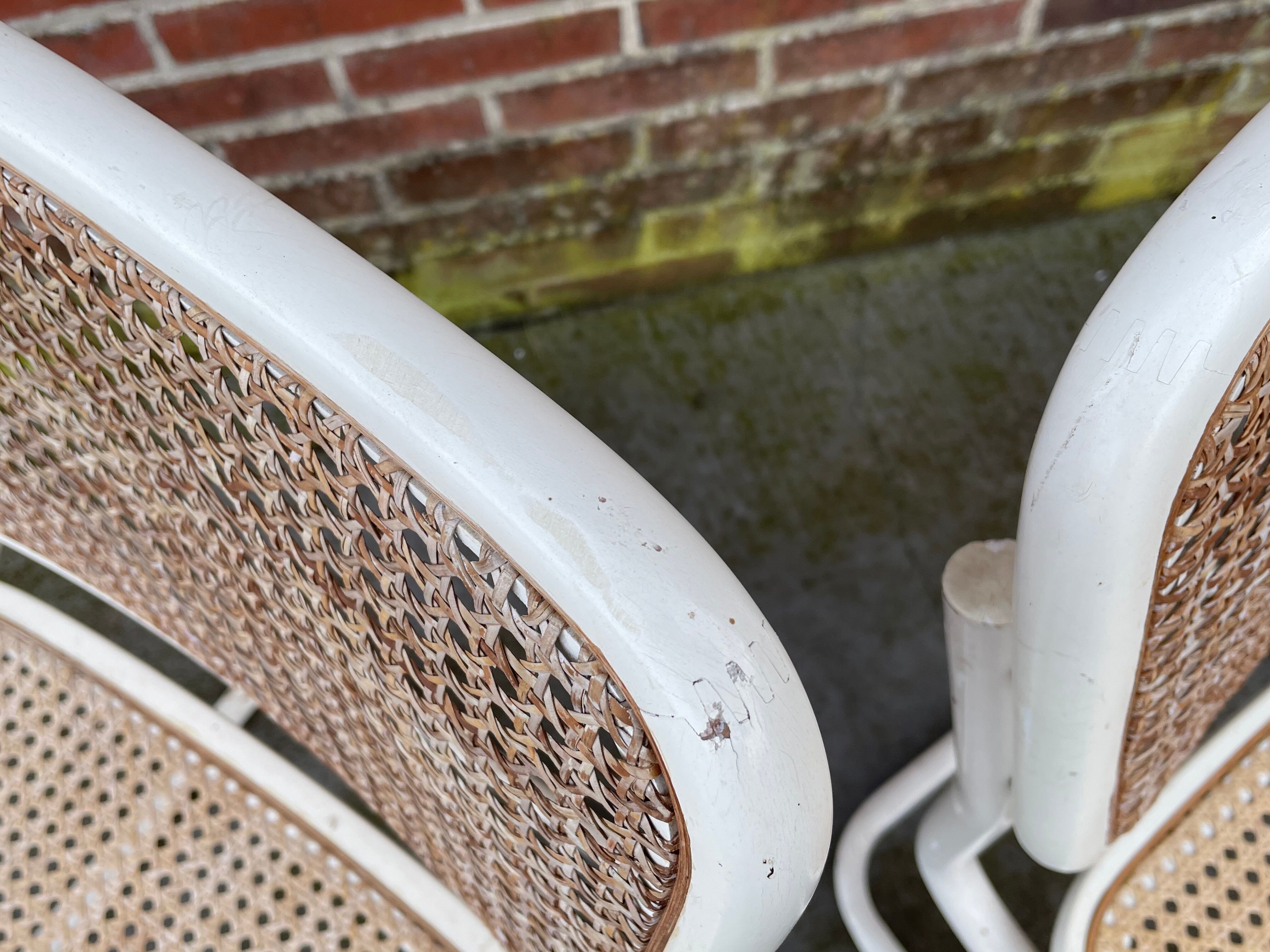 Set of 4 Cesca Model chairs by Marcel Breuer