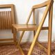 Chaises pliantes design en bois de hêtre