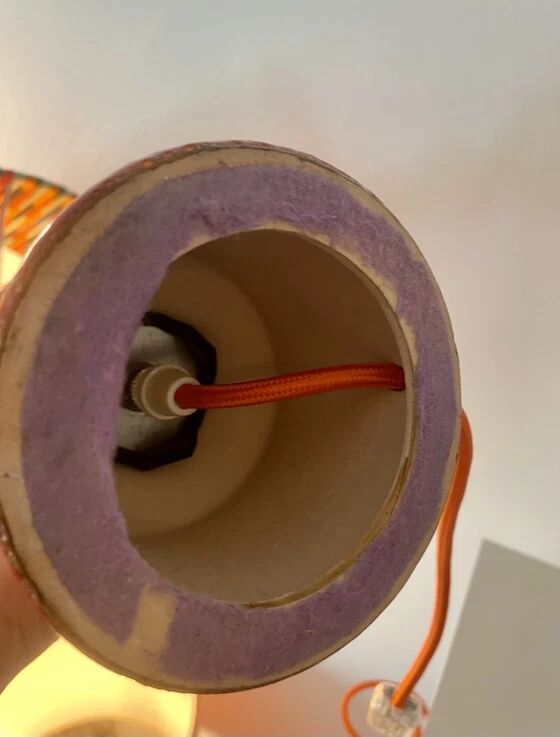 Large vintage table lamp – German pottery from the 70s | Hustadt (attributed)