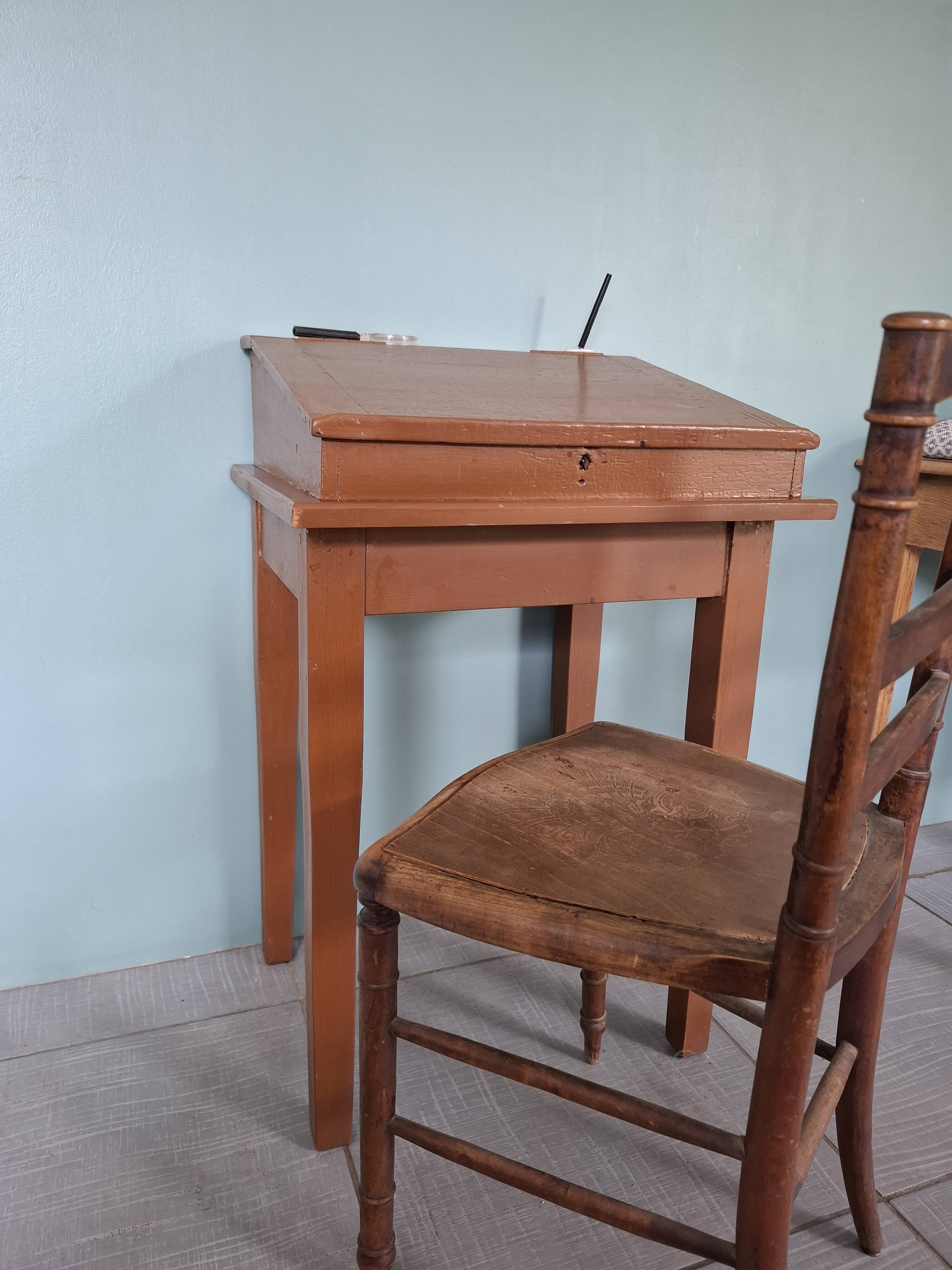 Pupitre ecolier années 50