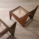 Chaises Kangourou Pierre Jeanneret PJ-SI-59, Inde, 1955