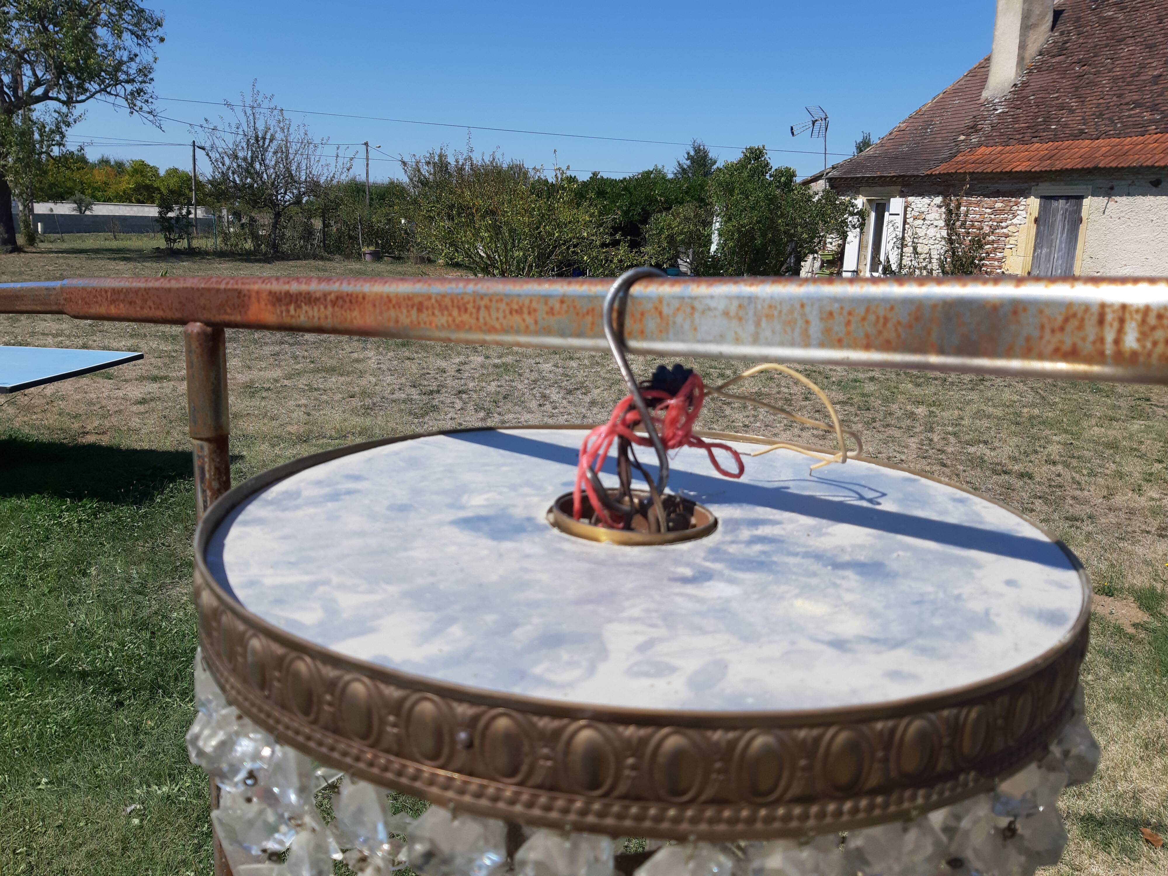 Murano style pampilles chendelier 19th