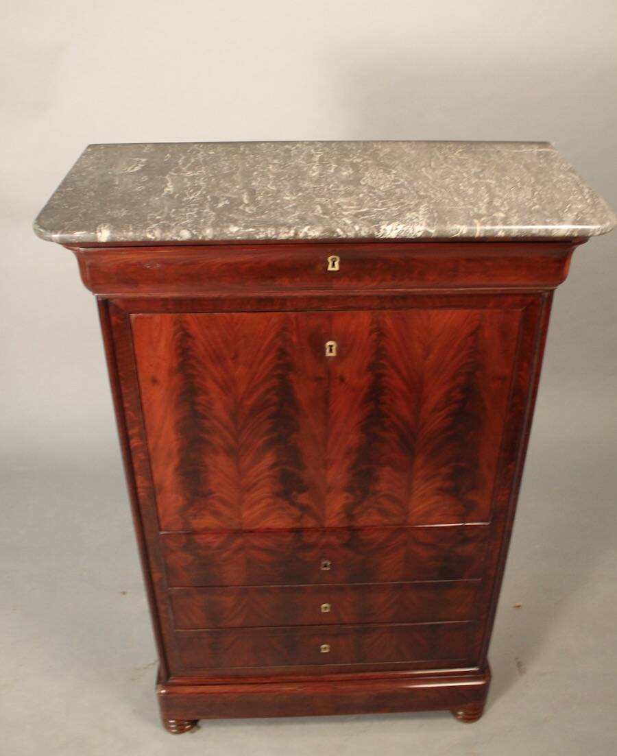 Louis Philippe Period Mahogany Secretary