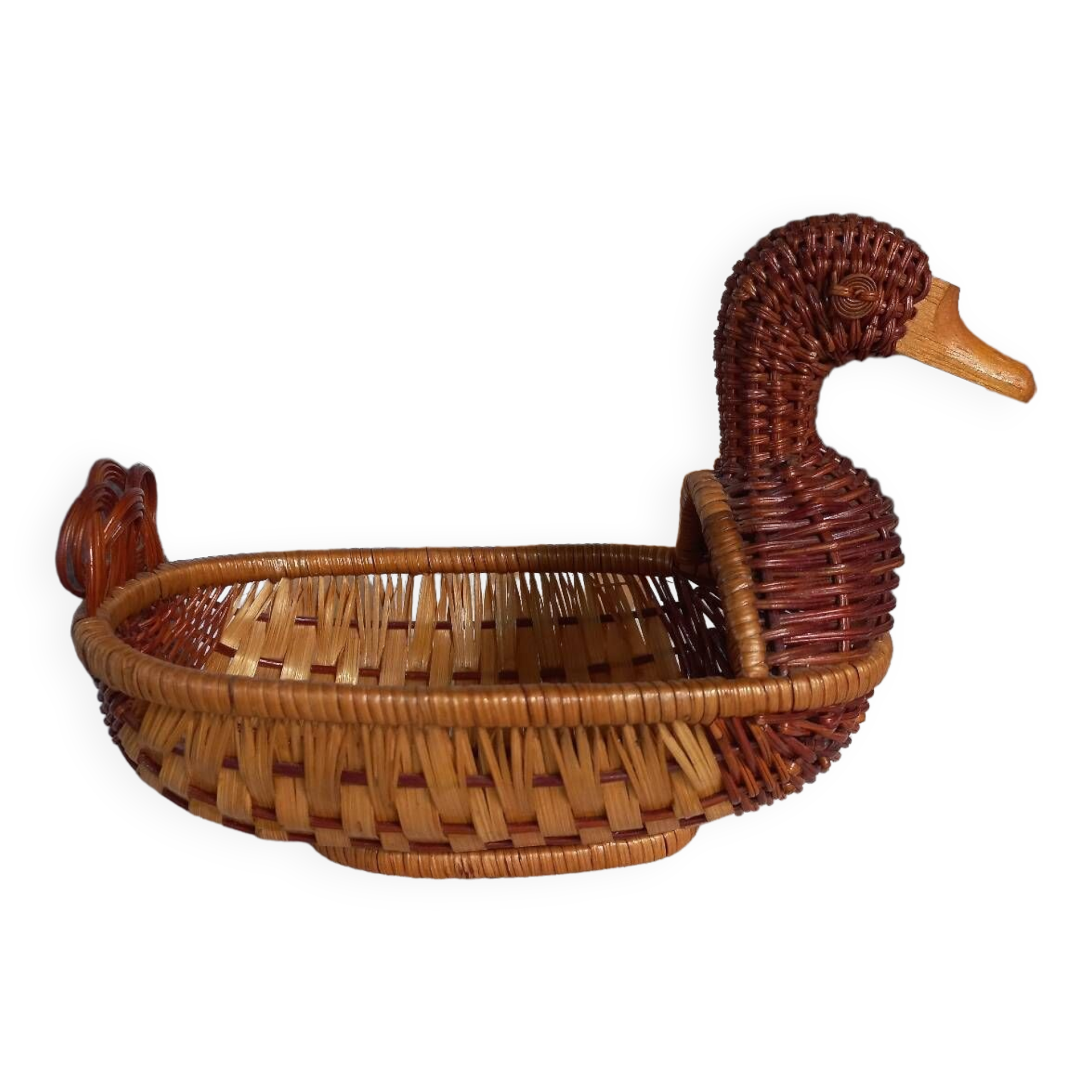 Basket basket empty pockets wicker duck