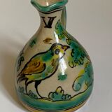 Soliflore a decor d'oiseau