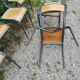 Six Mullca 510 school chairs with tapered legs