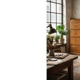 Vintage Industrial English Oak Filing Cabinet with Drawers, 1920s