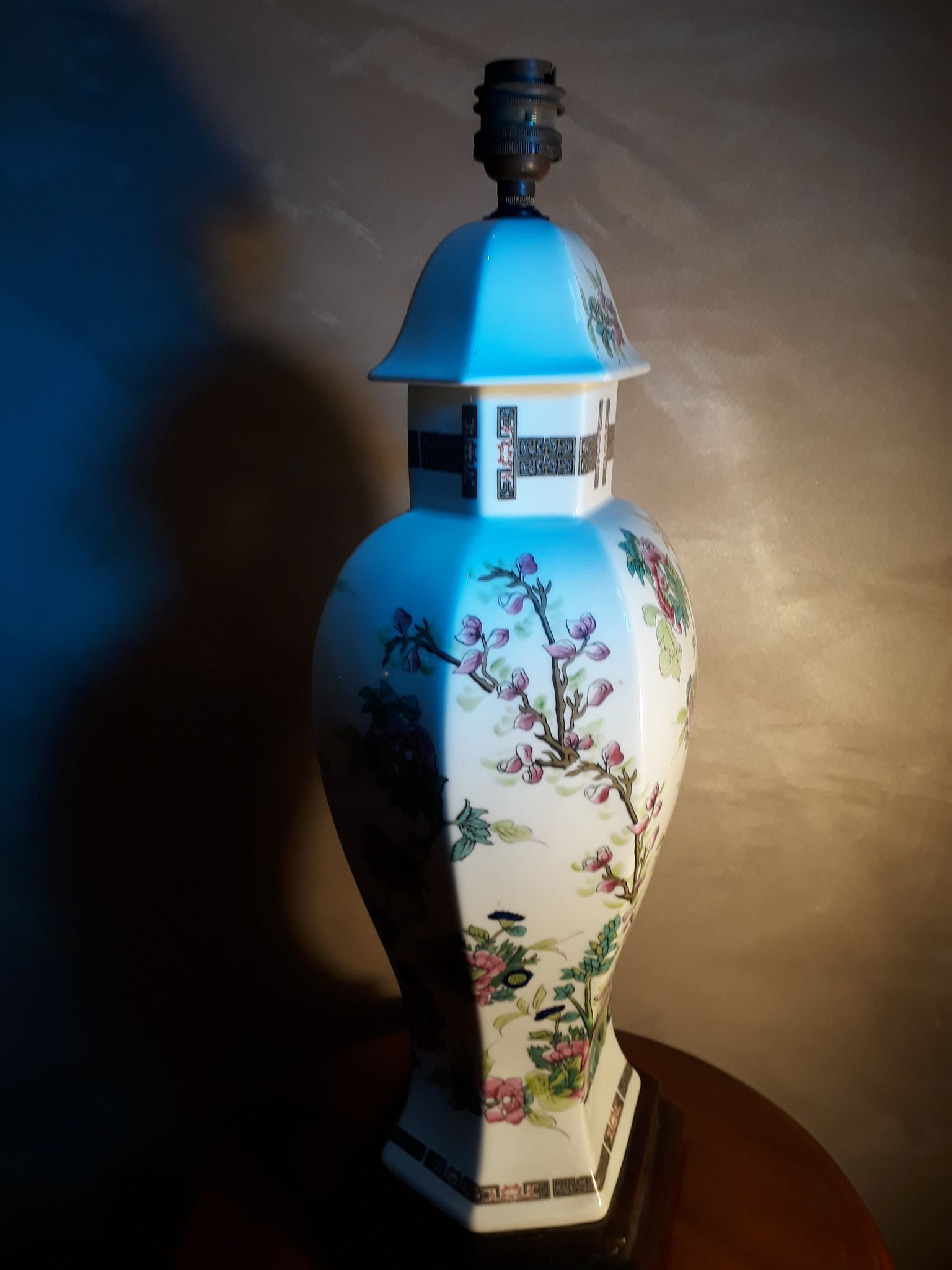 Asian porcelain lamp signs limoge and offal art deco