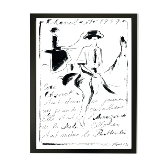 Drawing by Karl Lagerfeld for Chanel