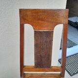 chaises et banc en palissandre massif vintage