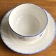 Bowl on plate / sauce boat in Digoin Sarreguemines Mary Lou earthenware.