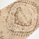 3x12 Brown & Beige Classic Persian Runner Rug, 90x379Cm