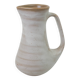 Signed white beige ceramic pitcher