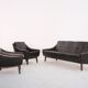 Mid-Century Teak and Leather 4-Seater Sofa by Svane Ekornes, 1960s
