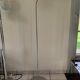 Floor lamp 1990 vintage Italy opaline zebra